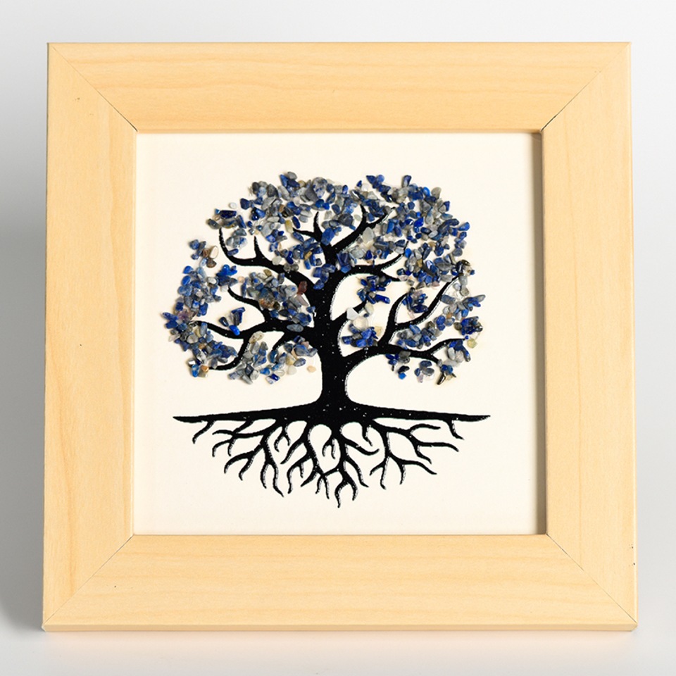 Tree of Life Picture Frame Decoration With Crystal Stone